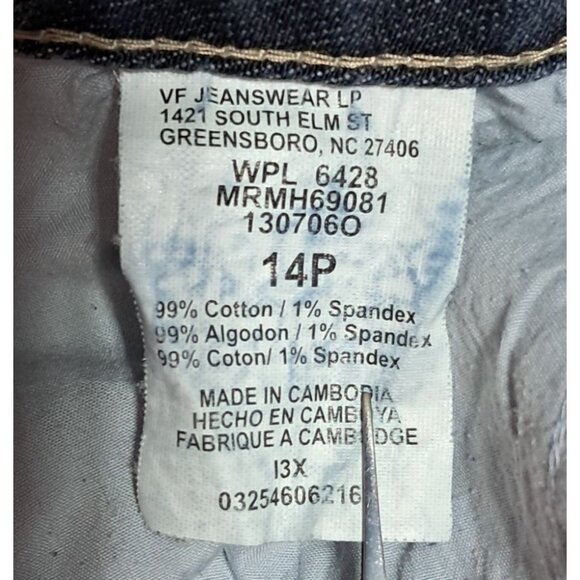 Lee Jeans Womens Size 14 P Boot Cut Petite Blue Denim - Picture 10 of 11